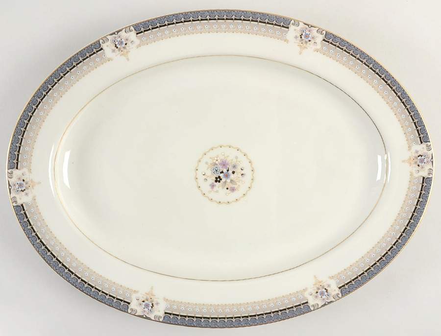 Tropez 14" Oval Serving Platter by Mikasa-1