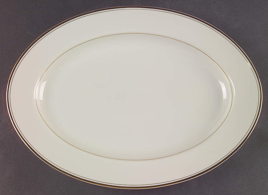 Trousdale 14" Oval Serving Platter by Mikasa-1
