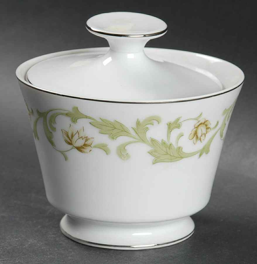 Trousseau (9362, Fine China) Sugar Bowl & Lid by Mikasa-1