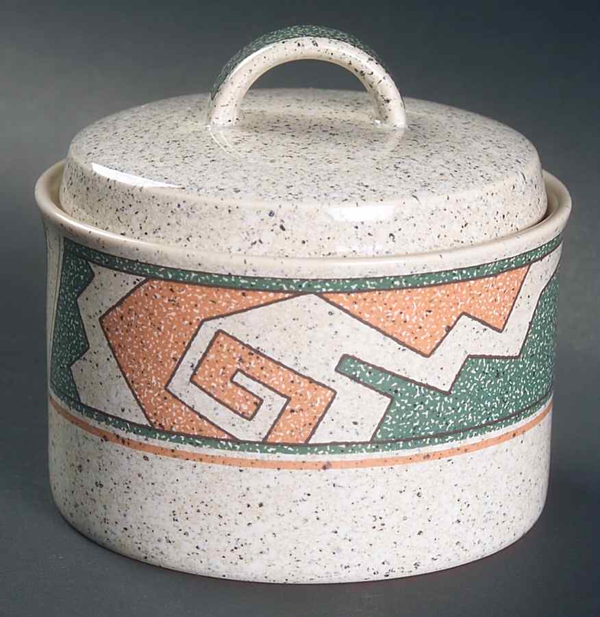 Tribal Song Sugar Bowl & Lid by Mikasa-1