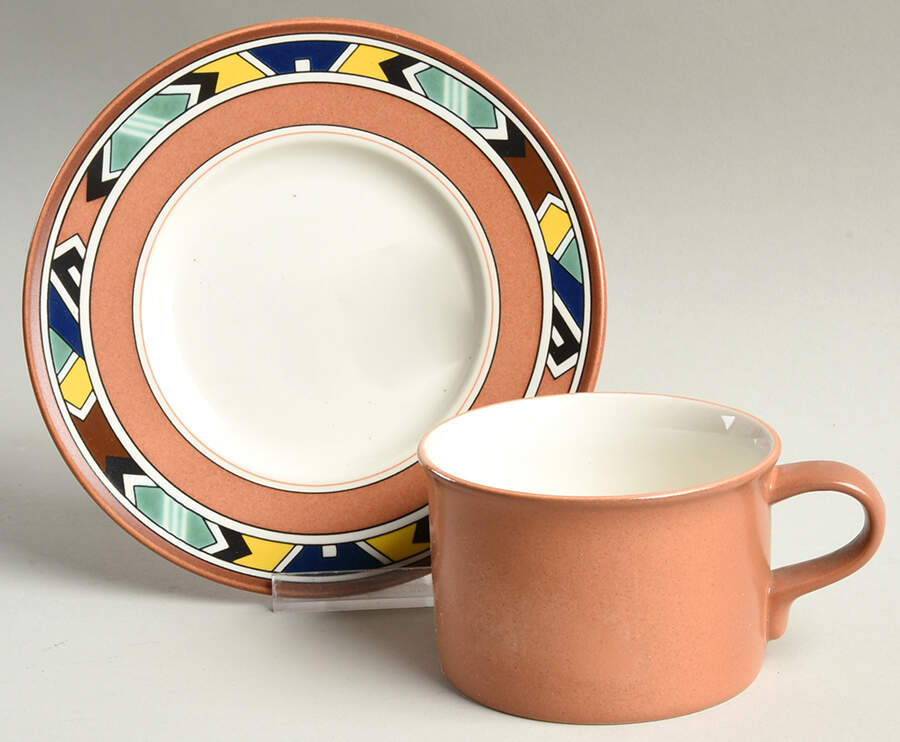 Tucson Flat Cup & Saucer Set by Mikasa-1