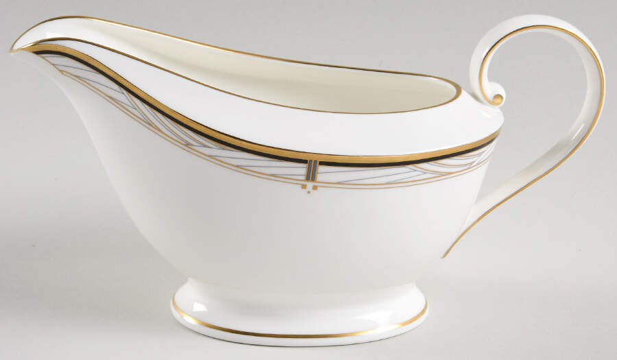 Tuscany Black Gravy Boat by Mikasa-1