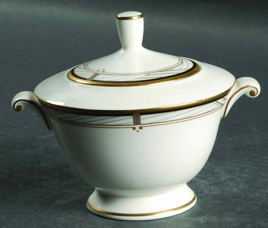 Tuscany Black Sugar Bowl & Lid by Mikasa-1