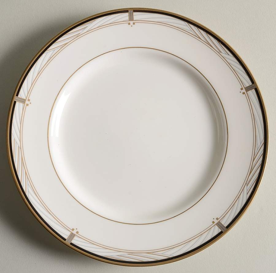 Tuscany Black Salad Plate by Mikasa-1