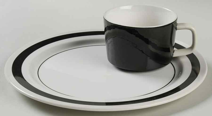 Tuxedo Snack Plate & Cup Set by Mikasa-1