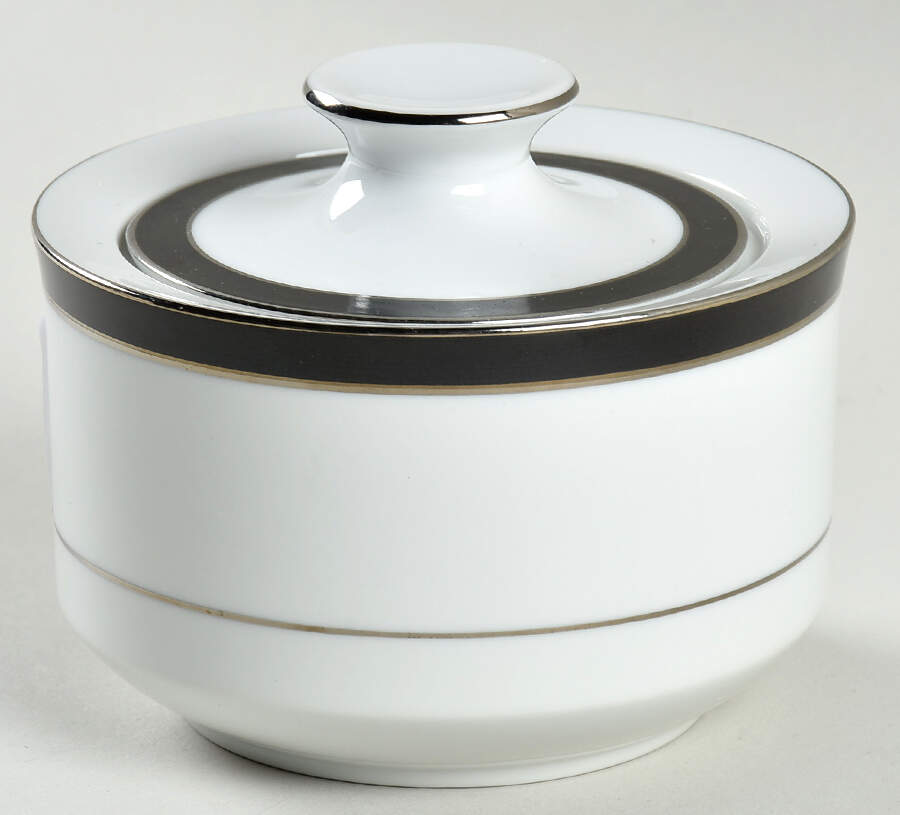 Tuxedo Sugar Bowl & Lid by Mikasa-1