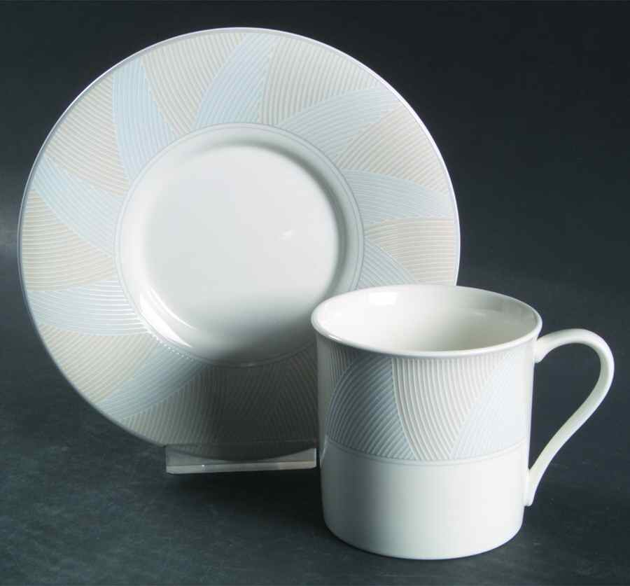 Tweed Flat Cup & Saucer Set by Mikasa-1