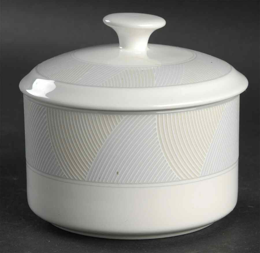 Tweed Sugar Bowl & Lid by Mikasa-1