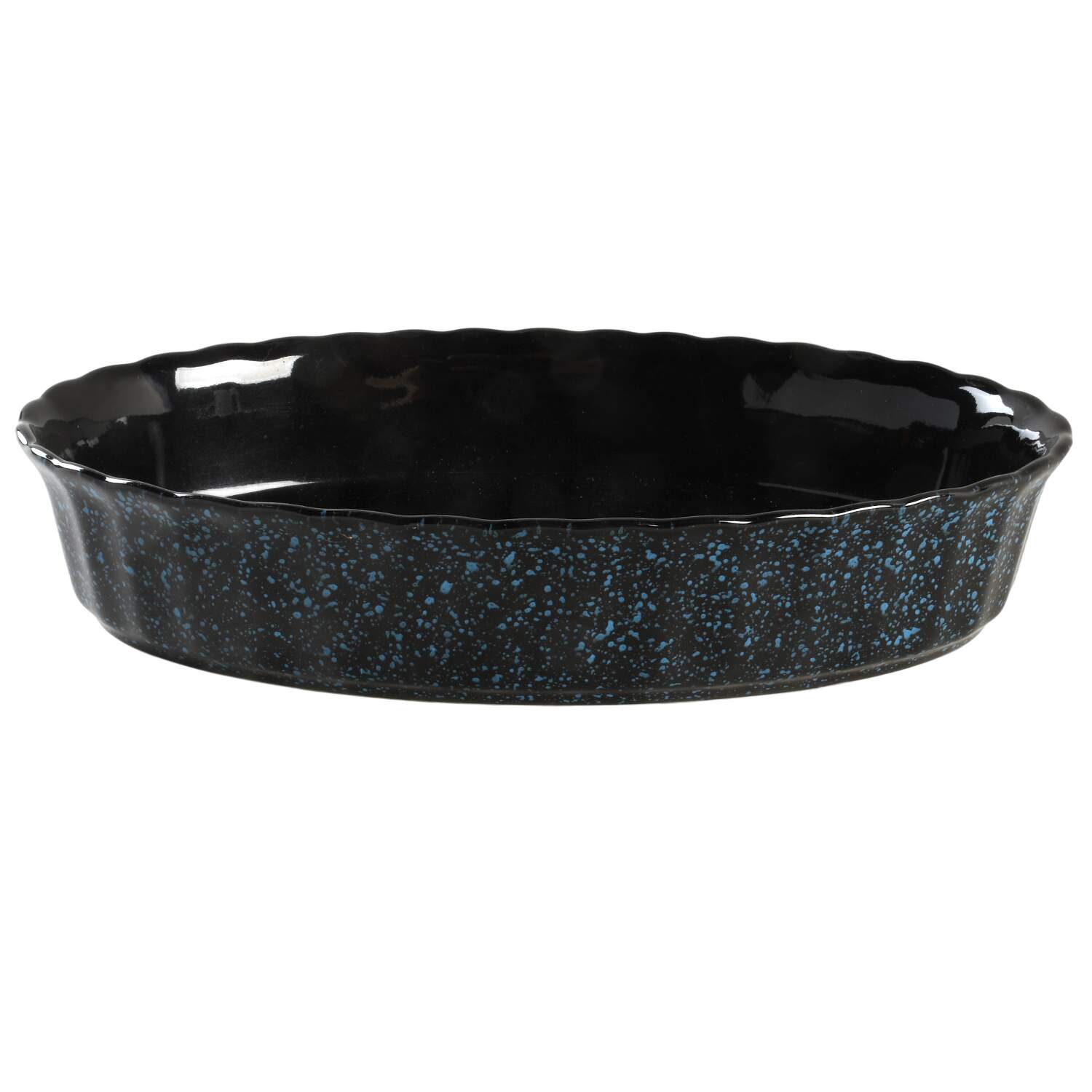 Ultrastone Black Granite 12'' Oval Baker by Mikasa-1