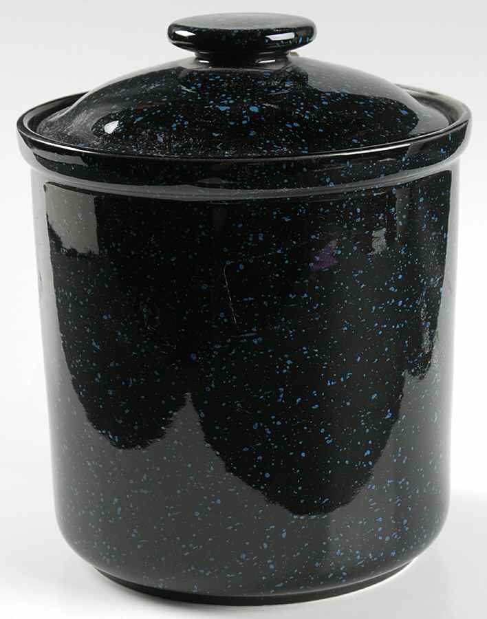Ultrastone Black Granite Extra Large Canister & Lid by Mikasa-1