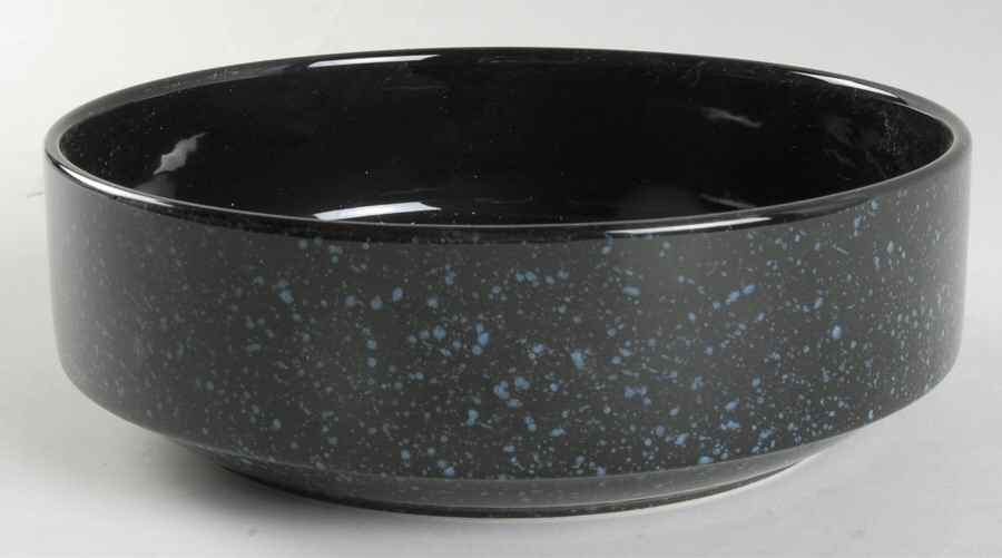 Ultrastone Black Granite 8" Round Vegetable Bowl by Mikasa-1