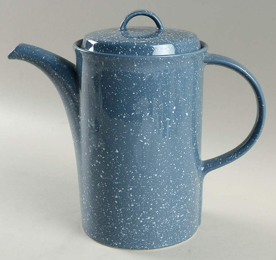 Ultrastone Country Blue Coffee Pot & Lid by Mikasa-1