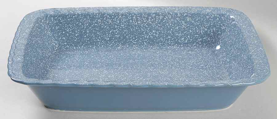 Ultrastone Country Blue 13"  Rectangular Baker by Mikasa-1