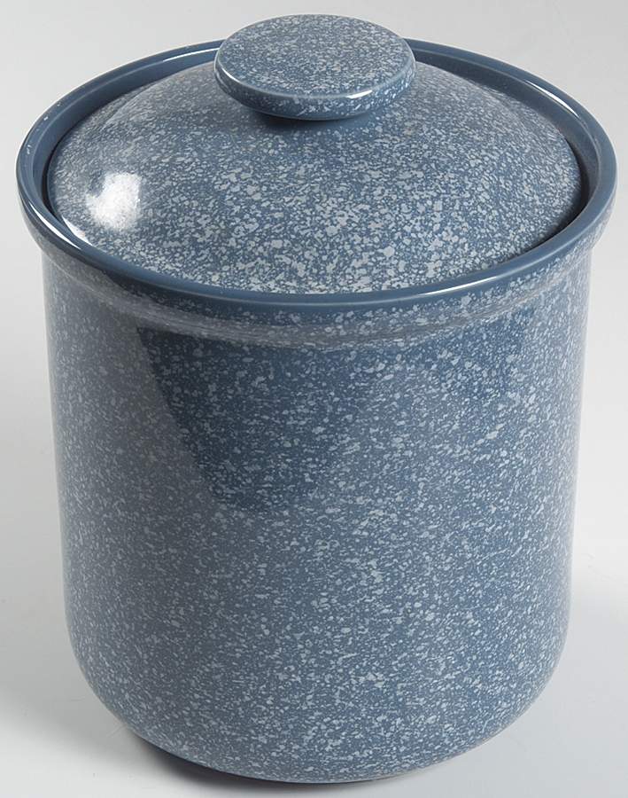 Ultrastone Country Blue Large Canister & Lid by Mikasa-1