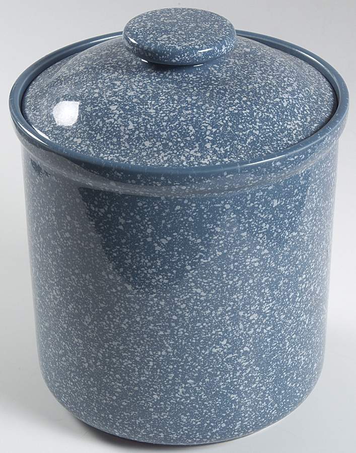 Ultrastone Country Blue Extra Large Canister & Lid by Mikasa-1
