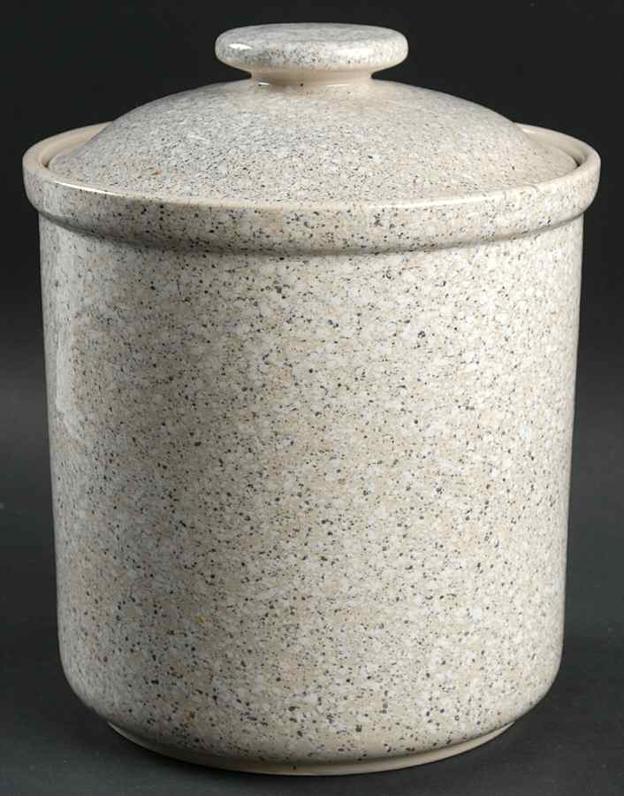 Ultrastone Beige Extra Large Canister & Lid by Mikasa-1