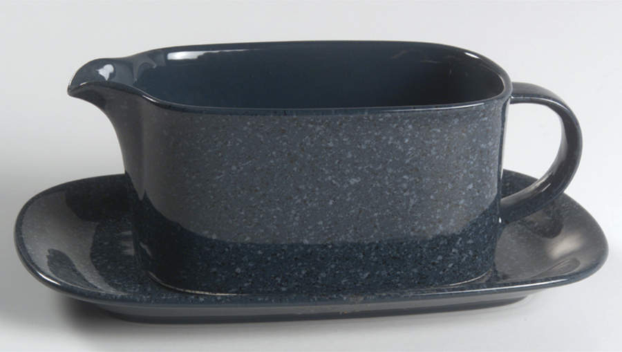 Ultrastone Blue Granite Gravy Boat & Underplate by Mikasa-1