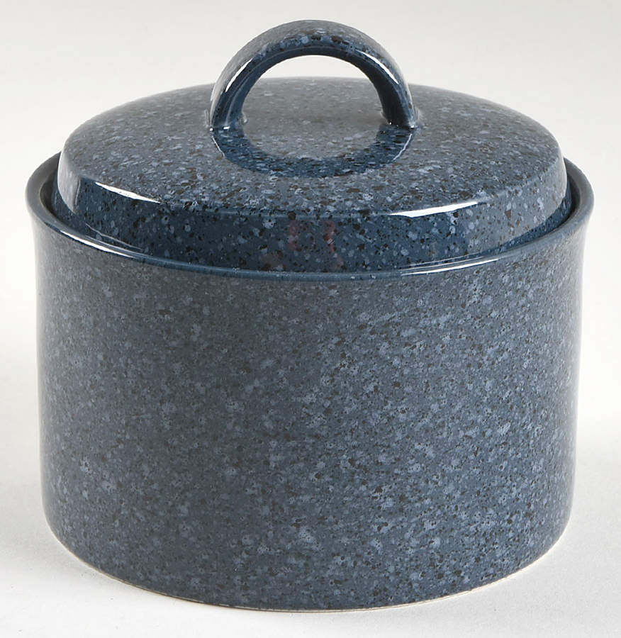Ultrastone Blue Granite Sugar Bowl & Lid by Mikasa-1