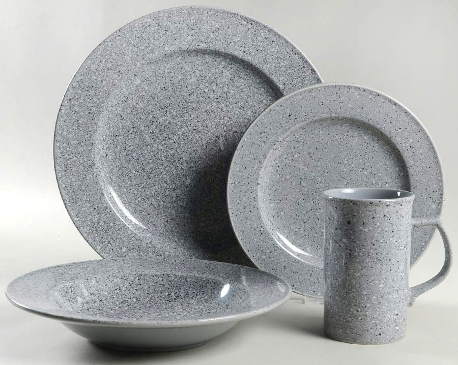 Ultrastone Grey 4 Piece Place Setting by Mikasa-1