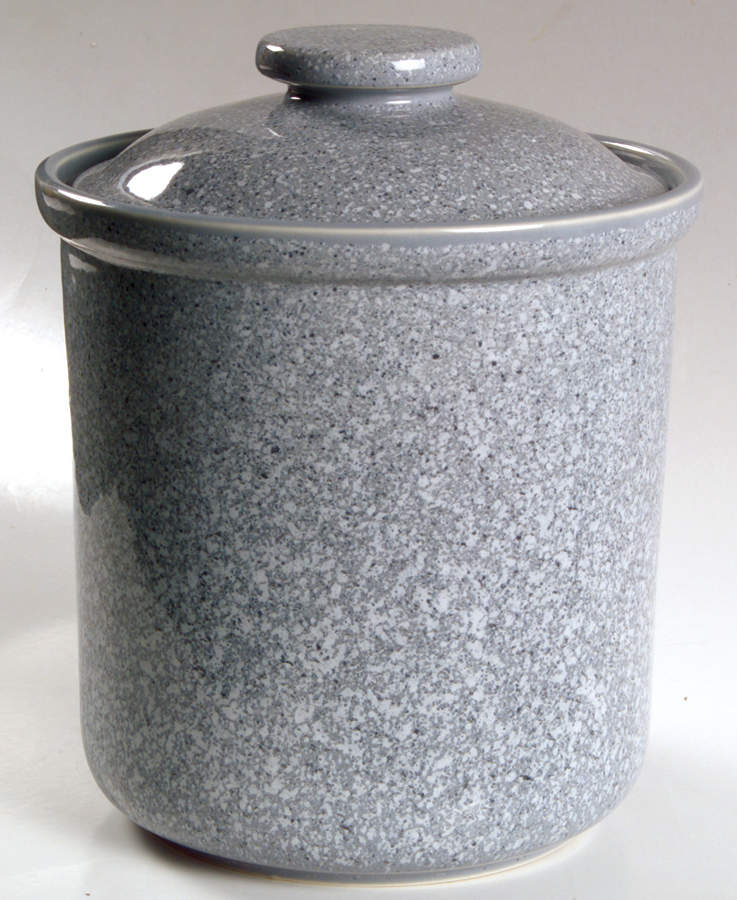 Ultrastone Grey Large Canister & Lid by Mikasa-1