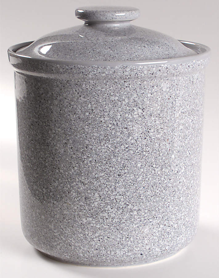 Ultrastone Grey Extra Large Canister & Lid by Mikasa-1