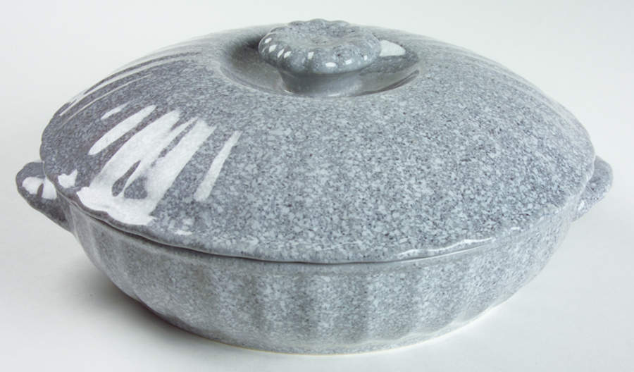 Ultrastone Grey 1.5 Qt Round Covered Casserole by Mikasa-1