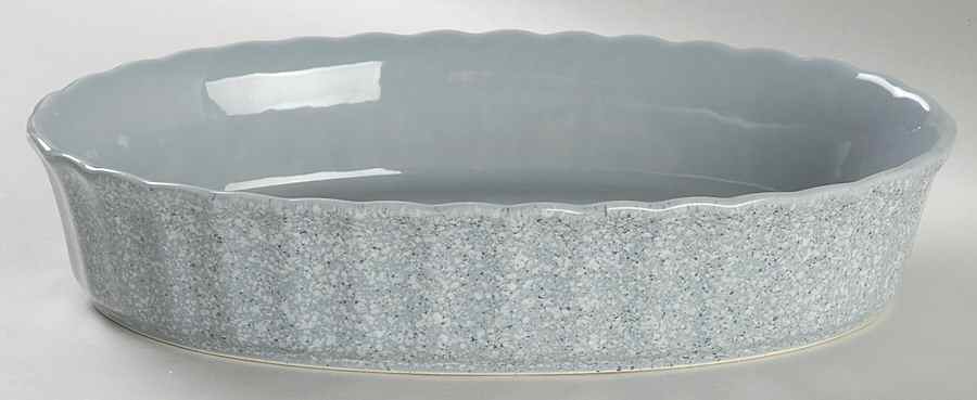 Ultrastone Grey 10" Oval Baker by Mikasa-1