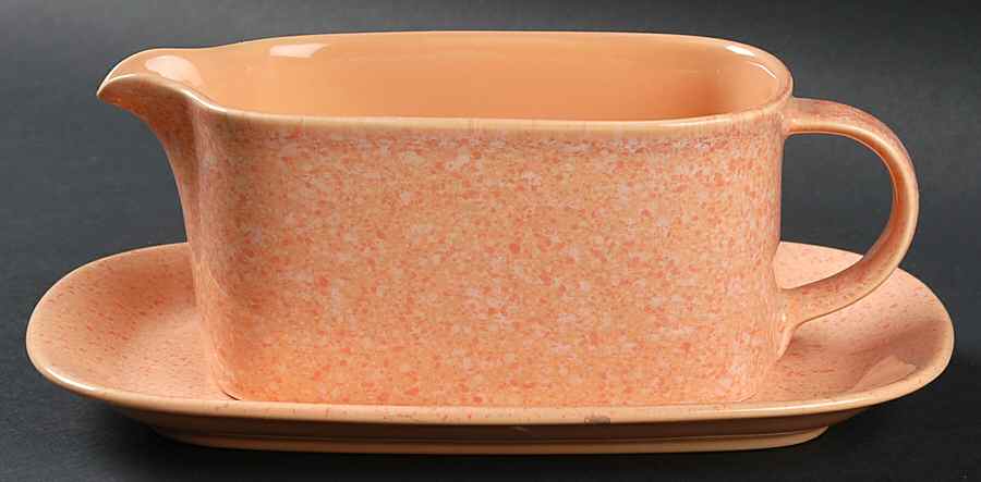 Ultrastone Melon Gravy Boat & Underplate by Mikasa-1
