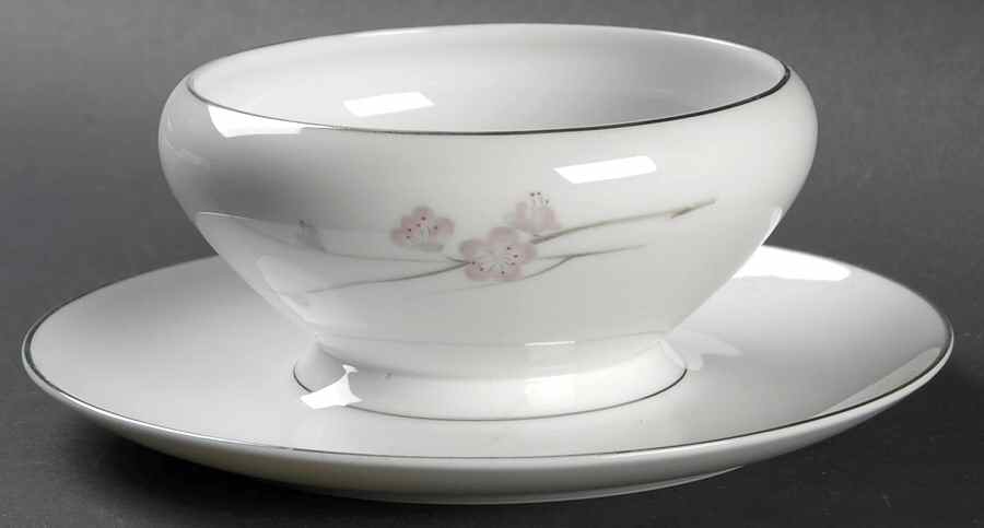 Ume Gravy Boat with Attached Underplate by Mikasa-1
