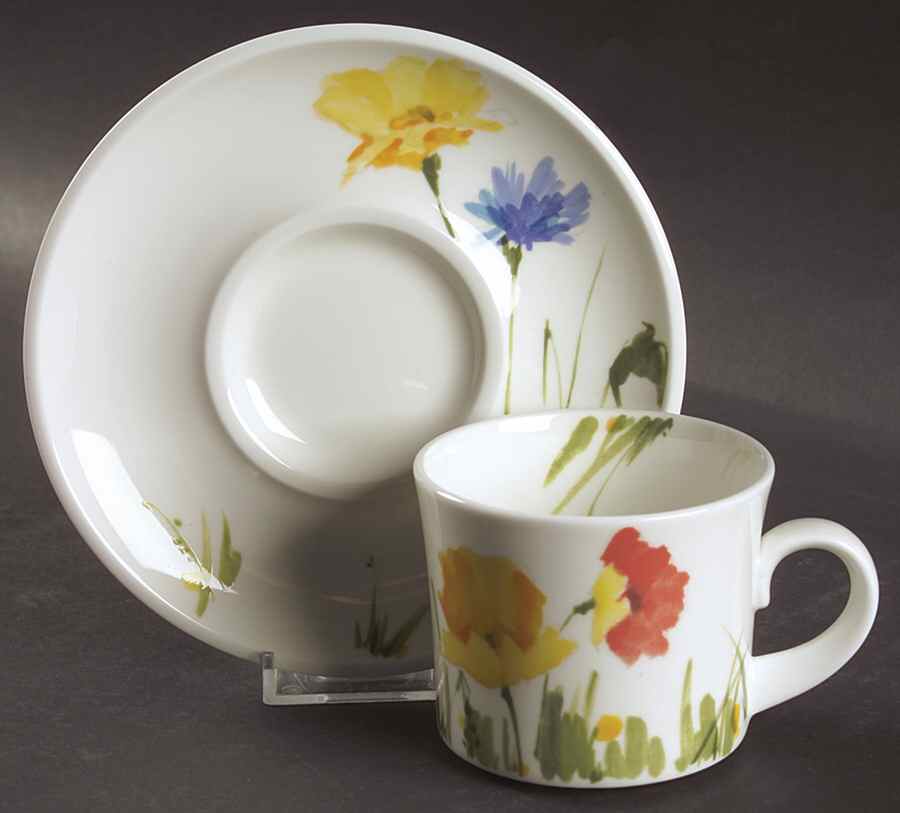 Uptown Flat Cup & Saucer Set by Mikasa-1