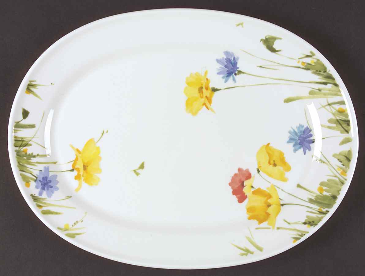Uptown 14" Oval Serving Platter by Mikasa-1