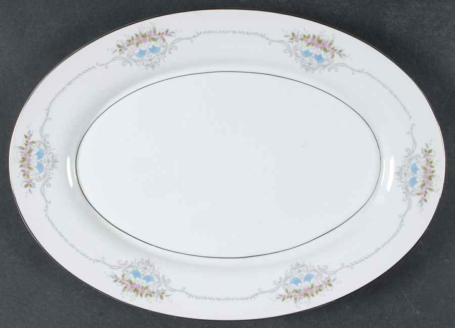 Ursula 14" Oval Serving Platter by Mikasa-1