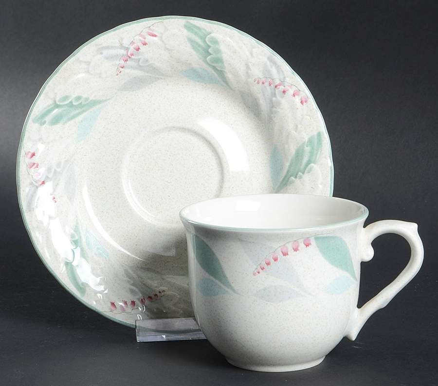 Valley Fair Flat Cup & Saucer Set by Mikasa-1