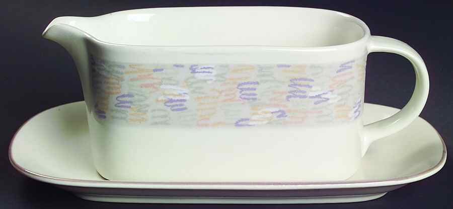 Van Gogh Gravy Boat & Underplate (Relish/Butter) by Mikasa-1