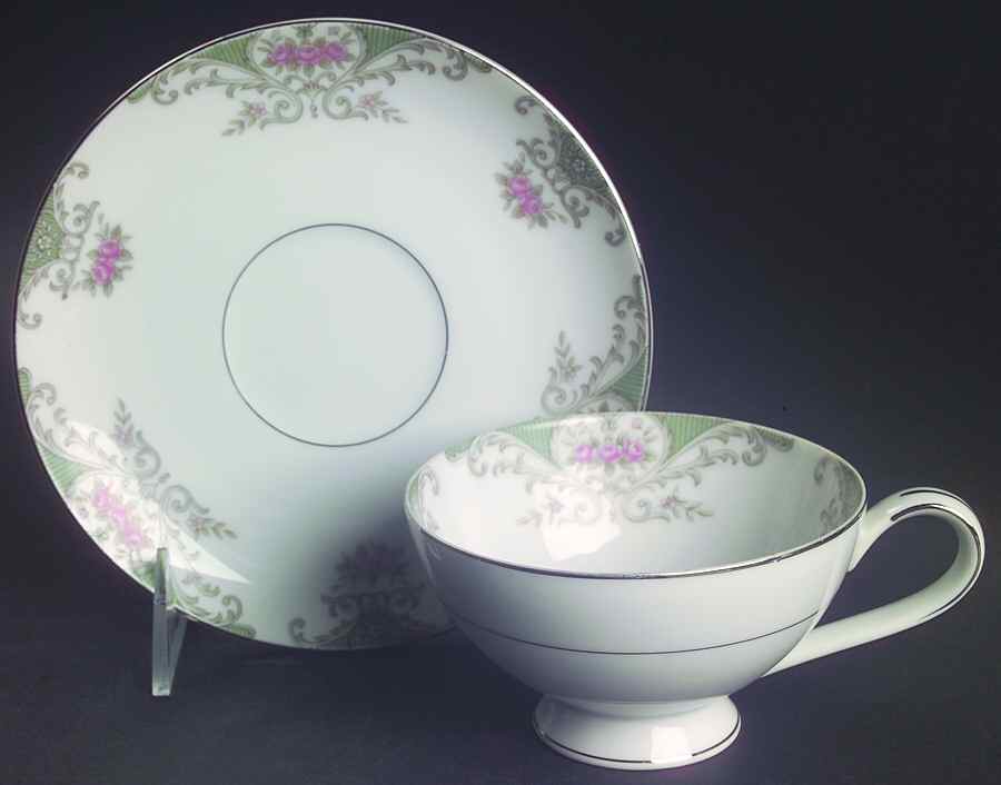 Valentine Footed Cup & Saucer Set by Mikasa-1