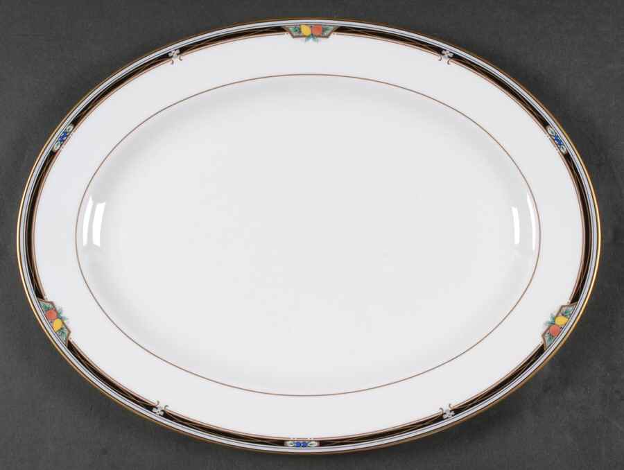 Valencia 14" Oval Serving Platter by Mikasa-1