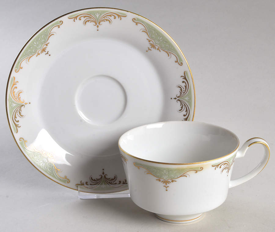 Valhala Flat Cup & Saucer Set by Mikasa-1