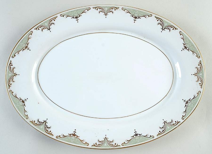 Valhala 14" Oval Serving Platter by Mikasa-1