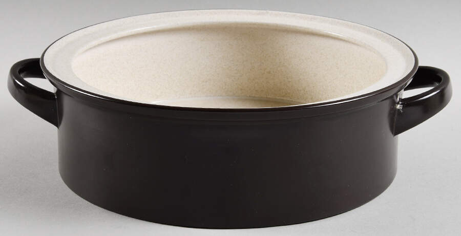 Vanilla 1.75 Qt Round Covered Casserole No Lid by Mikasa-1