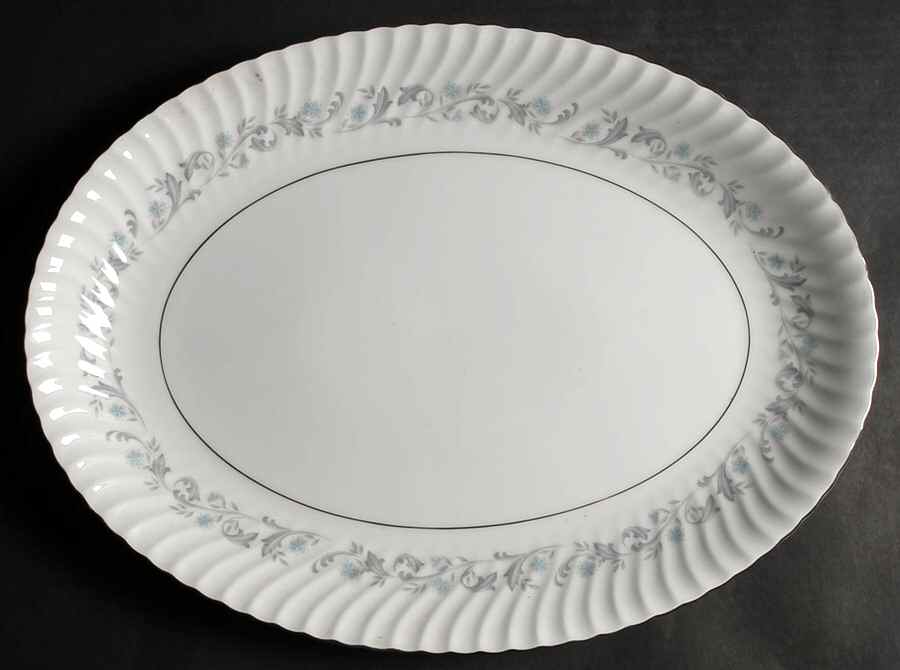 Vanessa 16" Oval Serving Platter by Mikasa-1