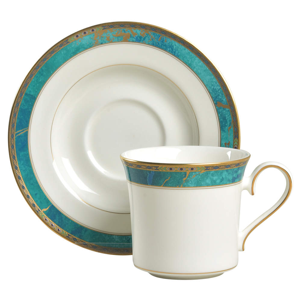 Venetian Court Flat Cup & Saucer Set by Mikasa-1
