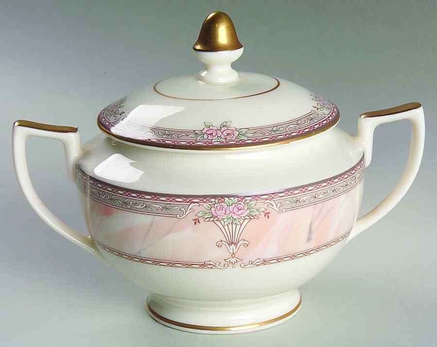 Venetian Marble Sugar Bowl & Lid by Mikasa-1