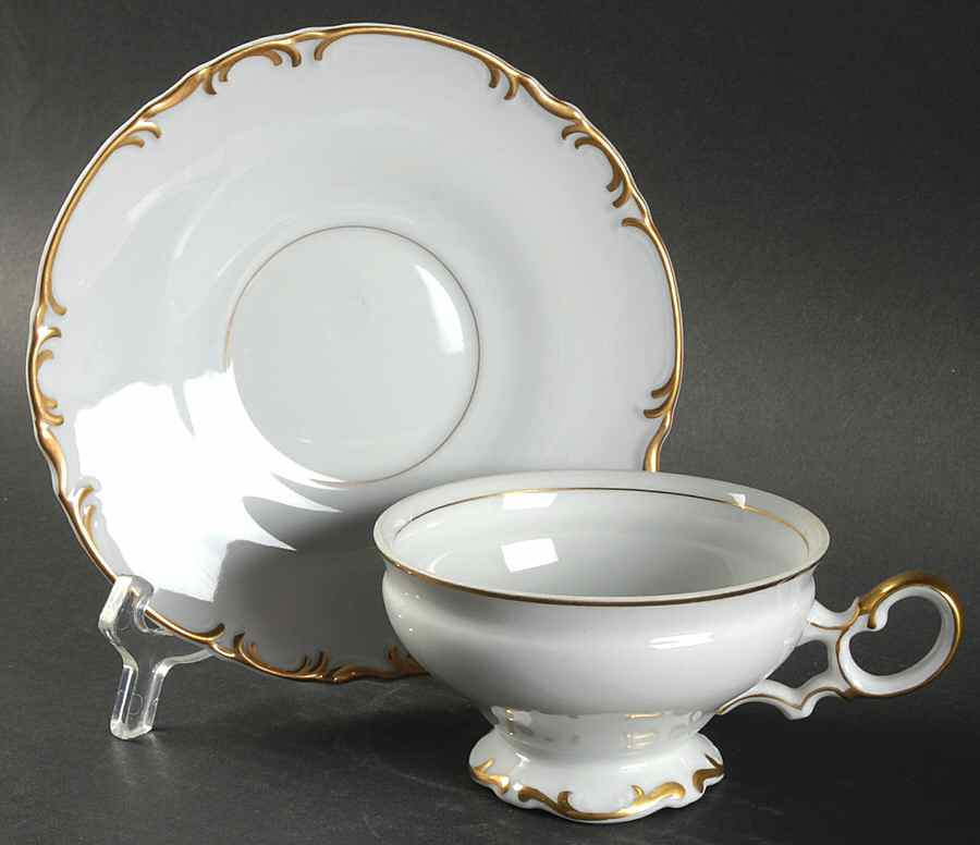 Venice Footed Cup & Saucer Set by Mikasa-1