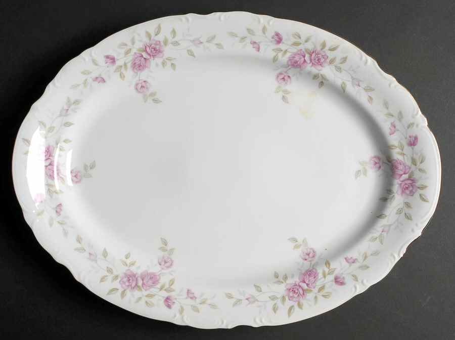 Vendome 16" Oval Serving Platter by Mikasa-1