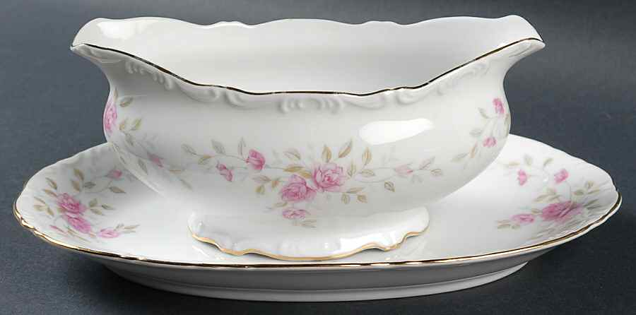 Vendome Gravy Boat & Underplate/Relish by Mikasa-1