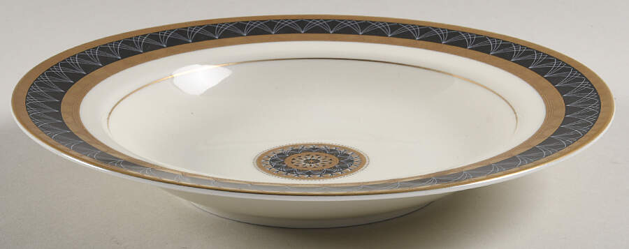 Ventana Onyx Rim Soup Bowl by Mikasa-1