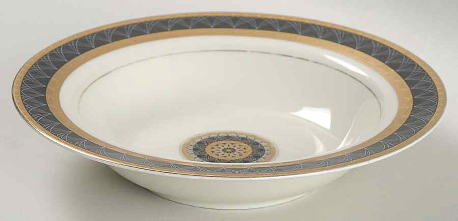 Ventana Onyx Rim Fruit/Dessert (Sauce) Bowl by Mikasa-1