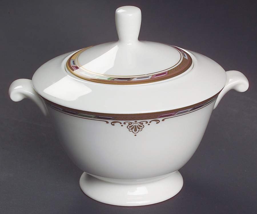 Venetian Palace Sugar Bowl & Lid by Mikasa-1