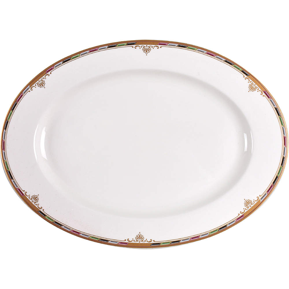 Venetian Palace 15" Oval Serving Platter by Mikasa-1