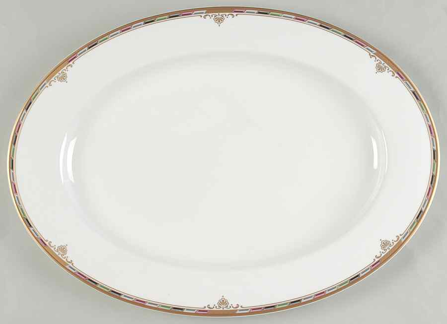 Venetian Palace 17" Oval Serving Platter by Mikasa-1